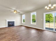 Great room with fireplace