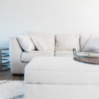 sitting room with white furniture