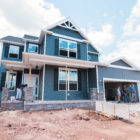 exterior of a house being constructed