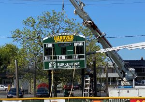 hanover little league baseball sponsor green board