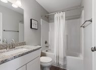 bathroom gray cabinets