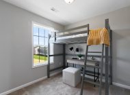 children's room with desk