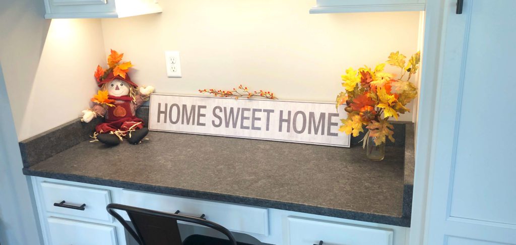 home sweet home fall decor