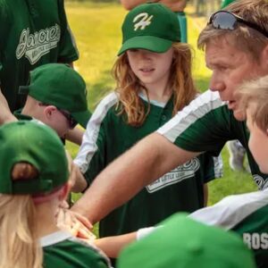 coach and children of the Hanover Little League baseball team